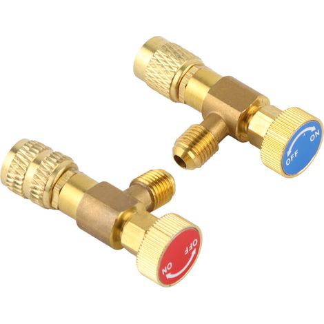 válvulas de seguridad para refrigerante R410A/R22 (aire acondicionado) con adaptador de seguridad de 1/4". (1/5)