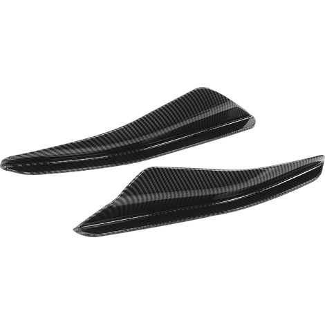 Set mit 2 Maxton Style Frontstoßstangen-Aerodynamik-Elementen für VW Golf 8 ab 2021, Kohlefaser, Splitterfinnen (1/5)