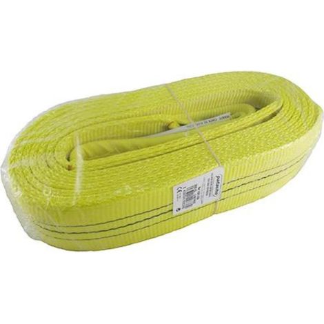 eslinga plana de poliéster plana 90mmx6m. doble capa con gaza. poliéster. ancho 90mm. en 1492-1. longitud 6m - patacho
