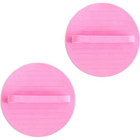 Serviette exfoliante pour le corps, nettoyante en profondeur. Tissu de qualité. Favorise une peau douce et éclatante. Idéale pour la douche quotidienne. Lot de 2. Rose. (1/5)
