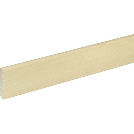 FN Neuhofer Sockelleiste S0001 240 cm 50 x 8 mm Fichte/Kiefer Holzleisten (1/2)