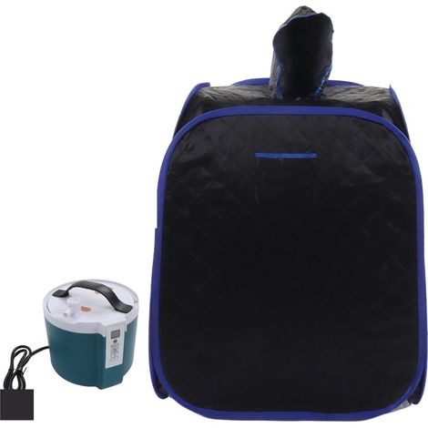 Kit de Sauna portatif Tente de Sauna à Vapeur portative, Vapeur personnelle Pleine Grandeur, Spa Personnel à Domicile avec télécommande Noire Tente de Sauna personnelle pour Spa à Domicile (1/5)