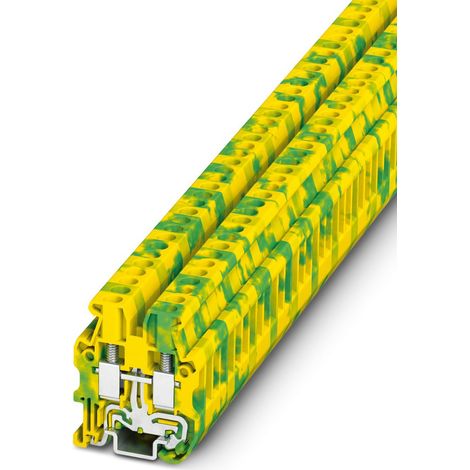 Bloc de mise à la terre Phoenix Contact MUT 2.5-PE, 2.5mm², A visser, Vert/Jaune ( Prix pour Paquet de 5 )