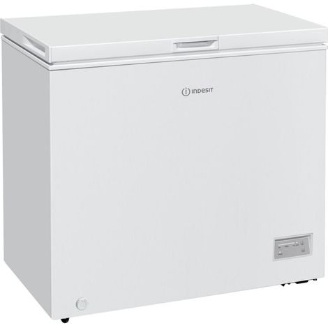 Indesit – Congélateur coffre professionnel 198L – Dégivrage manuel – Froid statique – Autonomie 22h – INCF1984E