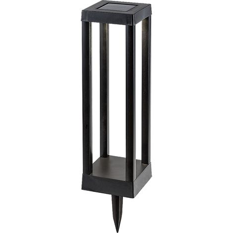 Solar-Gartenleuchte, schwarz, Laterne, wiederaufladbar, neutrale Farbe, LED, 0,18 W, IP44, konisch, Rabalux (1/5)