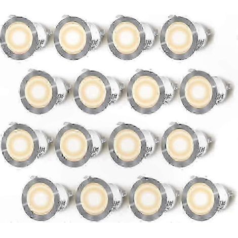 Kit d'éclairage extérieur CHENG FU : 16 spots encastrés LED étanches IP67 pour terrasse en bois. (1/5)