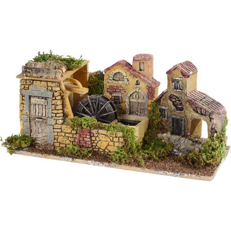 Mulino Acqua per Presepe B 38 Multicolore Peraga Christmas