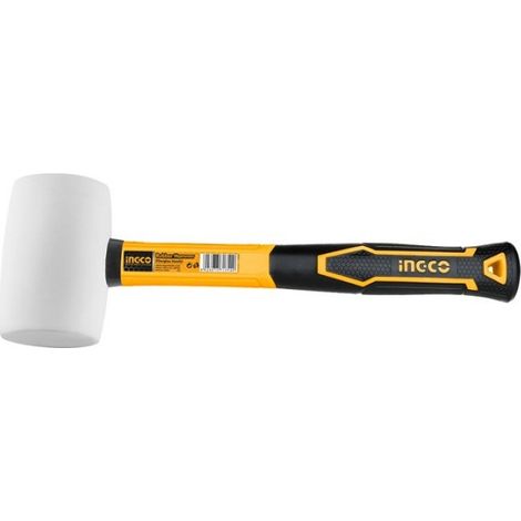 HRUH8316 - INGCO- MARTELLO GOMMA BIANCA 450GR IMPUGNATURA IN VETRORESINA