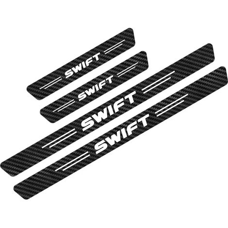 (Lettres rouges,pour Swift) 4 autocollants de protection pour seuils de porte de voiture,accessoires auto pour Suzuki Jimny,Swift,Grand Vitara,Ignis,Alto,Baleno,SX4,Samurai (1/3)
