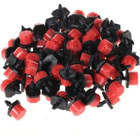 200 Pieces Systeme irrigation goutte a goutte, emetteurs reglables anti colmatage, raccord 1/4 pouce pour tube 4mm 7mm, plantes en pot jardin (1/3)