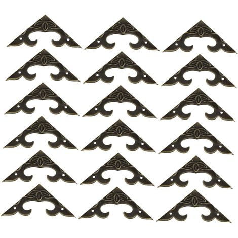 20 protège-coins décoratifs, bois, style vintage, pour caisses (1/5)