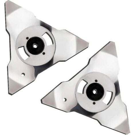 2er-Pack Ersatzmesser für Robomow RS TS MS RC TC MC Mähroboter, Edelstahl xh