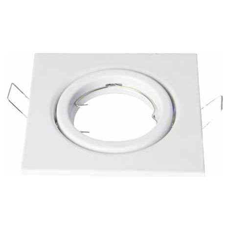 GU10 GU5.3 GEHÄUSE QUADRATISCH EINSTELLBAR FÜR SPOTLIGHTS MOD. VT-7227SQ SKU 3472 Weiss
