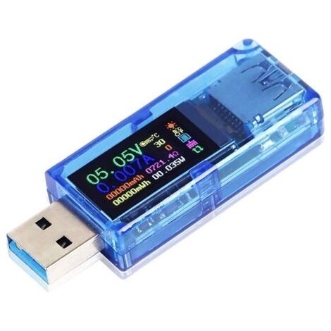 Testeur USB Multimètre 3.0 Testeur de tension USB 3.7-30V 0-4A Testeur de courant et de tension numérique USB Voltmètre (1/5)