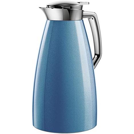 Emsa Plaza caraffa termica blu acciaio 1 lt Quick Tip (1/4)