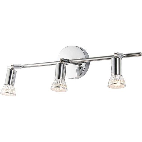 Spot de plafond LED, Plafonnier 3 Ampoules, Spot de plafond GU10, Spot orientable à 330°, Spot mural, Applique murale (1/5)