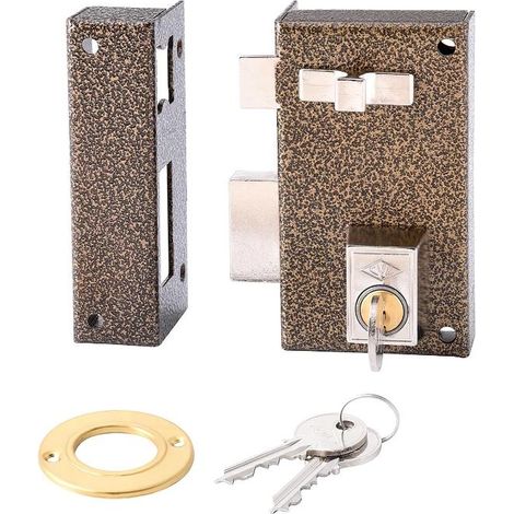 CVL cerradura cvl 156a/60/he izquierda , Cerradura Cvl 156a/60/he izquierda.- Cerradura de sobreponer.- Picaporte accionado por llave exteriormente y con llave y tirado (1/2)