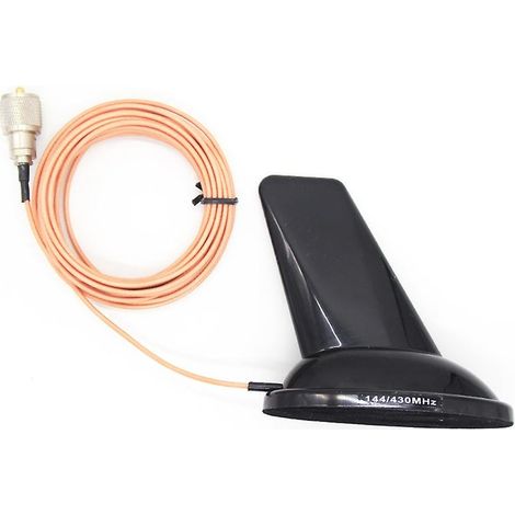 Antenne aileron de requin VHF UHF 144/430 MHz à monter sur le toit du véhicule (outil de modification pour voiture) (1/5)