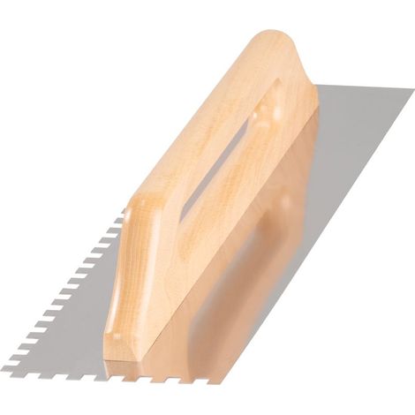 Glättkelle Strend Pro Premium, HardWood, Holzgriff, 480x130 mm, e8 mm, 0,7 mm, gerade, Edelstahl