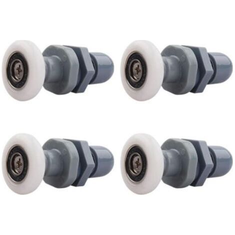(19MM) Shower Door Casters, 4 Pieces Brass Sliding Shower Door Caster for Roller Replacement for Sliding Shower Glass Door Runners Rollers (1/5)