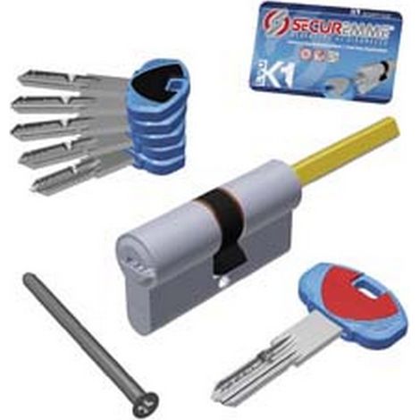 1PZ CILINDRO SAG. PROFILO EUROPEO "EVOK1" CODOLO 1+5 CHIAVI 0CK2 SERIE 3100 - MM.30X40 (3101QCS30401X5)