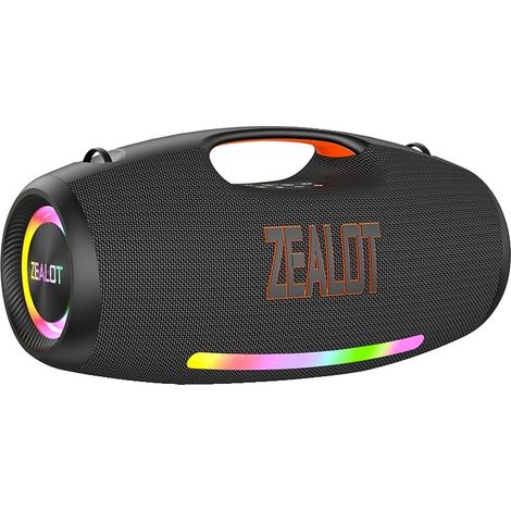 Altoparlante Bluetooth portatile, design impermeabile, bassi profondi, nero (1/2)
