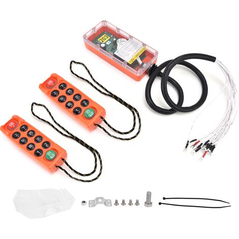Télécommande sans fil pour grue industrielle, radiocommande de levage électrique à canal H23C++ (12V/36V basse tension) (1/5)