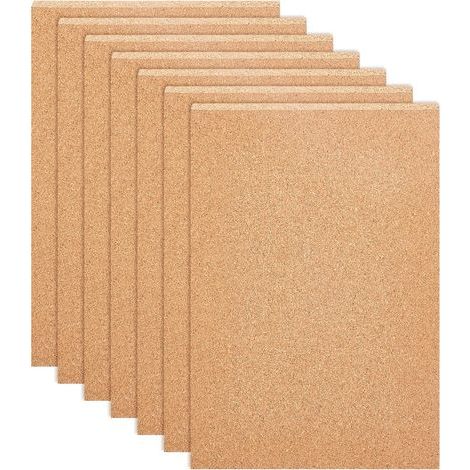4-teilige Korkplatte, 30 x 21 cm, selbstklebend, 8,5 mm dick, für Wanddekoration und DIY-Projekte (1/5)