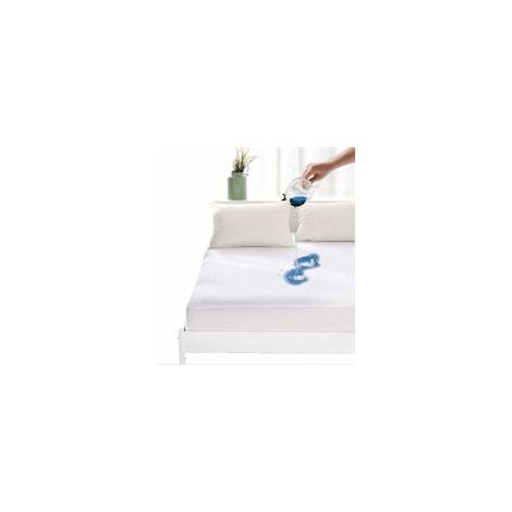 Protège-matelas - dimensions 160x200cm - surmatelas imperméable - protège-matelas - anti-allergique aux acariens et aux moisissures - respirant en différents.. (1/5)