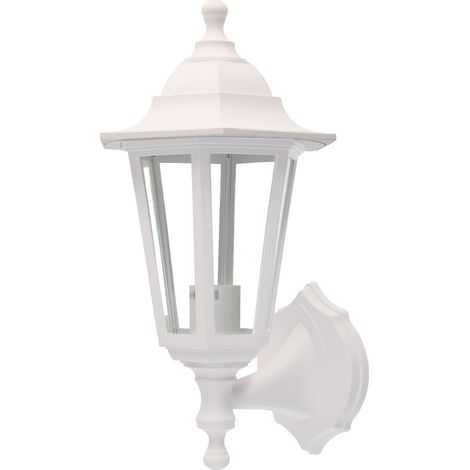 Farol de jardín brazo reversible Serie Bagan E27 IP44 Blanco