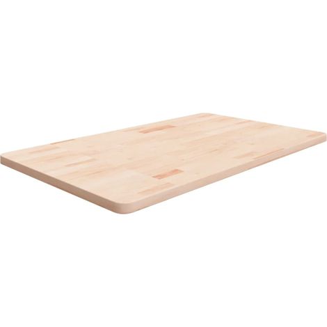 Waschtischplatte 100x60x2,5 cm Massivholz Unbehandelt