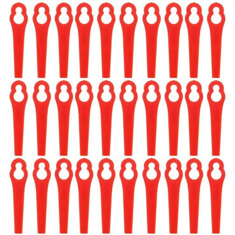 Lot de 100 Lames en Plastique de Rechange pour Coupe Bordure Florabest LIDL, Lames de Grass Trimmer Brush Cutter
