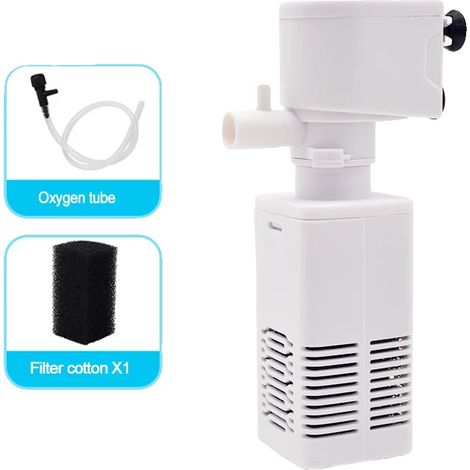 Aquariumfilterpumpe, 4-in-1-Funktionalität, einstellbare Durchflussrate, 400F (1/2)