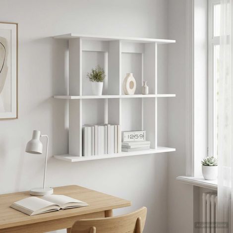 vidaXL Scaffale da parete A parete Bianco 80 x 20 x 75 cm (1/5)