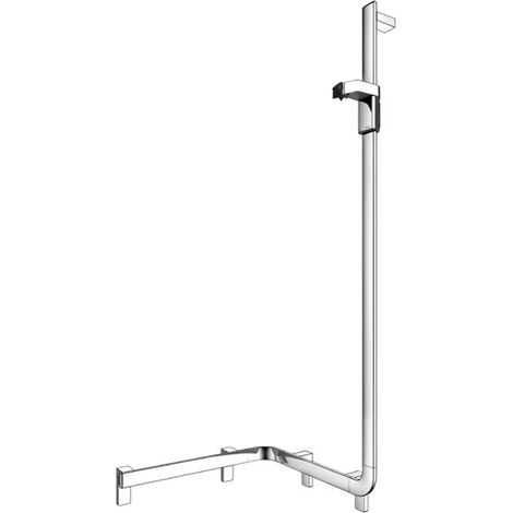 Keuco Baranda de ducha con barra lateral modelo derecha AXESS, 35008016601