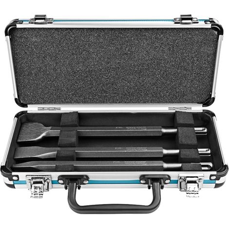 Makita – Coffret 1 pointe 250mm, 1 burin 20mm, 1 burin large 40mm SDS-PLUS – Accessoire pour perforateur – D42357