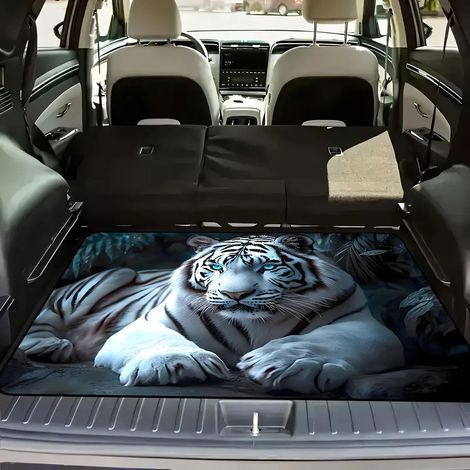 Tapis pour coffre de voiture, tapis de protection contre la poussière, résistant à l'usure et à la saleté, facile à entretenir - 75 x 100cm [Velours cristal, fond en plastique]