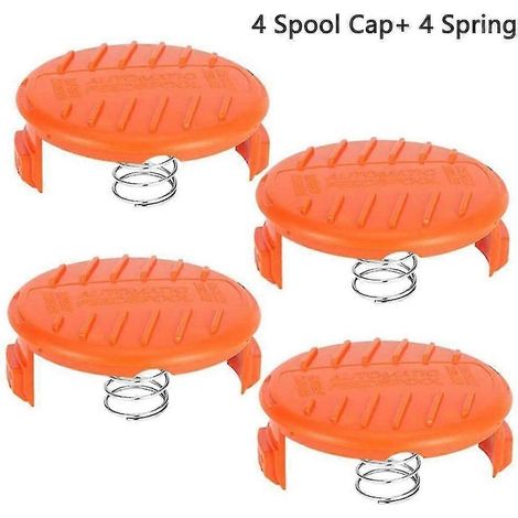 Couvercles de bobine de rechange compatibles avec ressort pour tondeuse à gazon Black & Decker AF-100. (1/5)