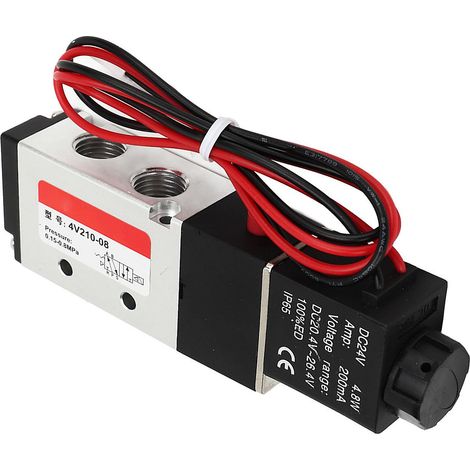 Électrovanne pneumatique 4V210 08 5 voies 2 positions, fiable et durable pour voiture (1/5)