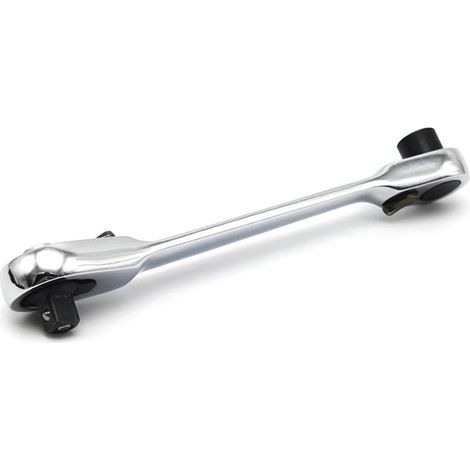 Clé à cliquet double tête 1/4 pouce 72 dents, tournevis douille à dégagement rapide, lot combiné, outil polyvalent pour mécanique et bricolage. (1/5)