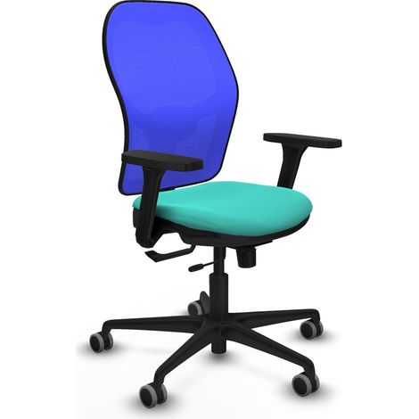 Chaise de bureau piqueras y crespo Jorquera turquoise similicuir (1/2)