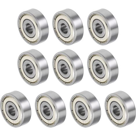 636ZZ 6x22x7mm Ball Bearing 10PCS Carbon Steel Double Sealed (1/5)