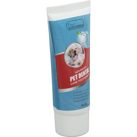 Dentifrice comestible pour chiens et chats (60 g) - Élimine la mauvaise haleine et nettoie les dents (1/5)