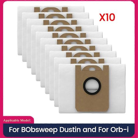 Sac à poussière pour robot aspirateur BObsweep Dustin et iRobot - Lot de pièces détachées, filtre à poussière compatible, accessoire de remplacement (1/5)
