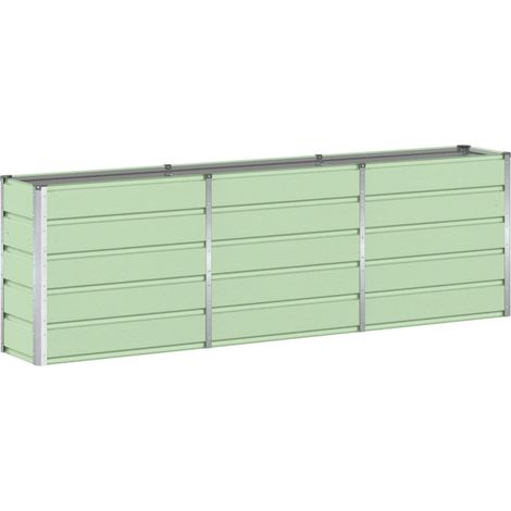 Planter Green 240 x 40 x 75 cm Steel vidaXL