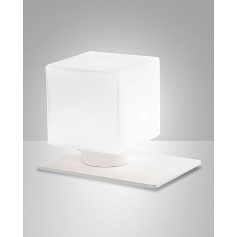 Lampada da Tavolo Bianco Zara G9 Fabas Stile Moderno Unica Finitura Elegante