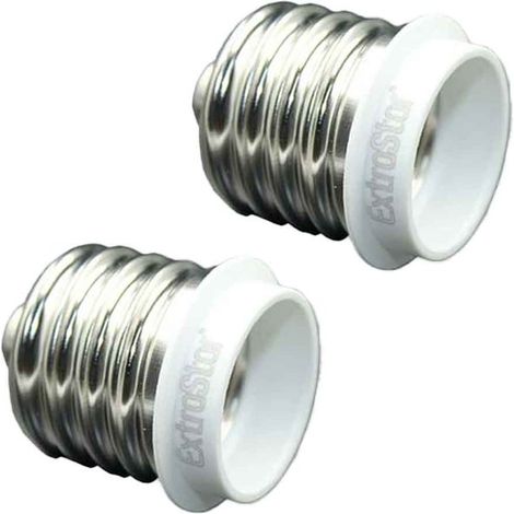 2 Pezzi Portalampade Adattatori Convertitore Lampada Attacco E40 a E27
