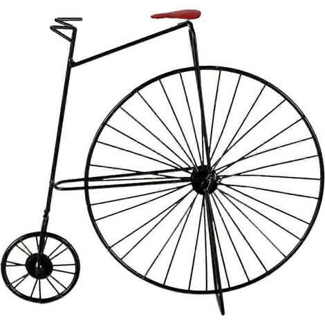 Retro-Fahrradskulptur aus Schmiedeeisen, Modell, Kunstornamente, Figuren, Vintage, handgefertigt, Dekoration für Zuhause oder Büro
