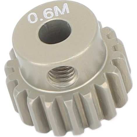 Pignon 21 dents M0.6 pour moteur brushless, arbre 3.175mm, compatible crawler 1/8 et 1/10 RC.