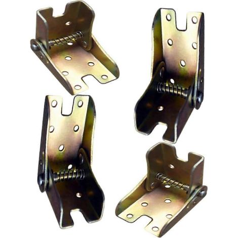Lot de 4 charnières pliables pour pieds de table, canapé ou meuble (1/5)